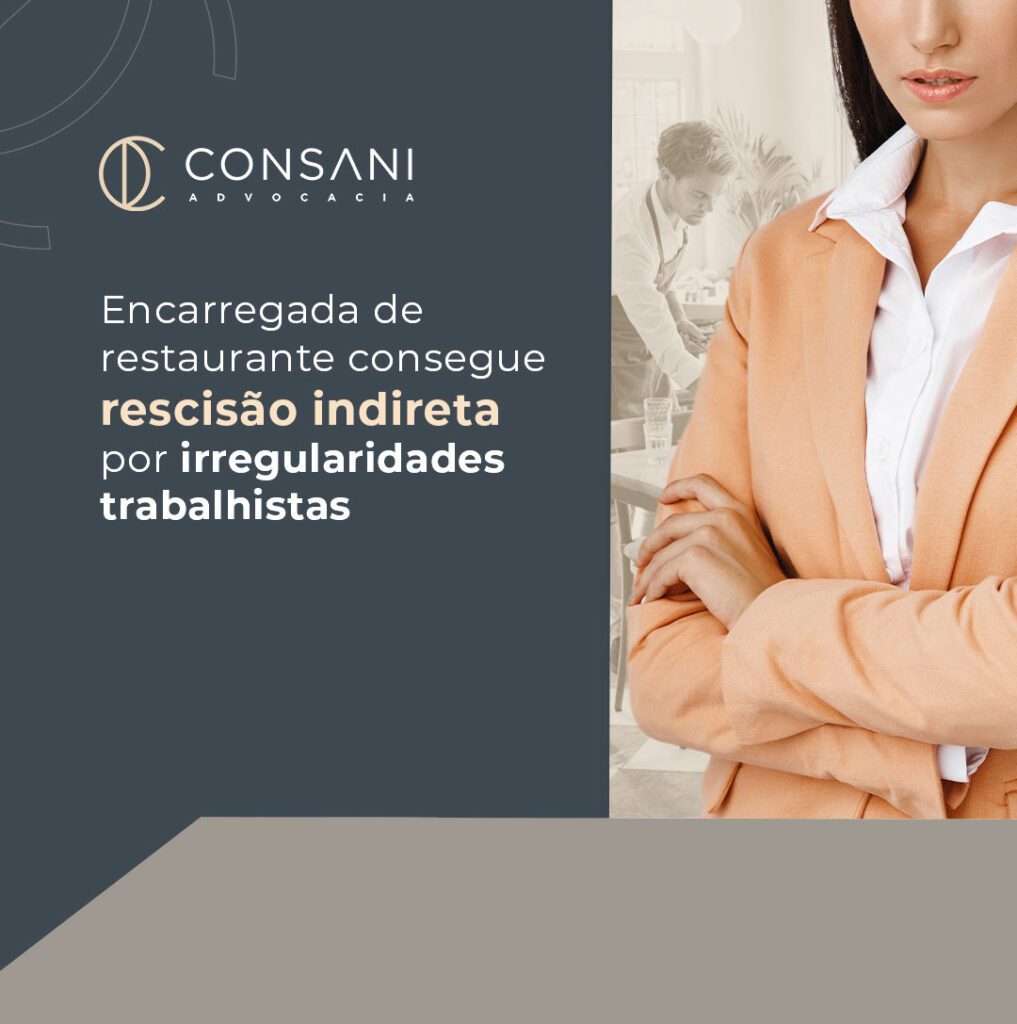 Encarregada de restaurante consegue rescisão indireta por irregularidades trabalhistas