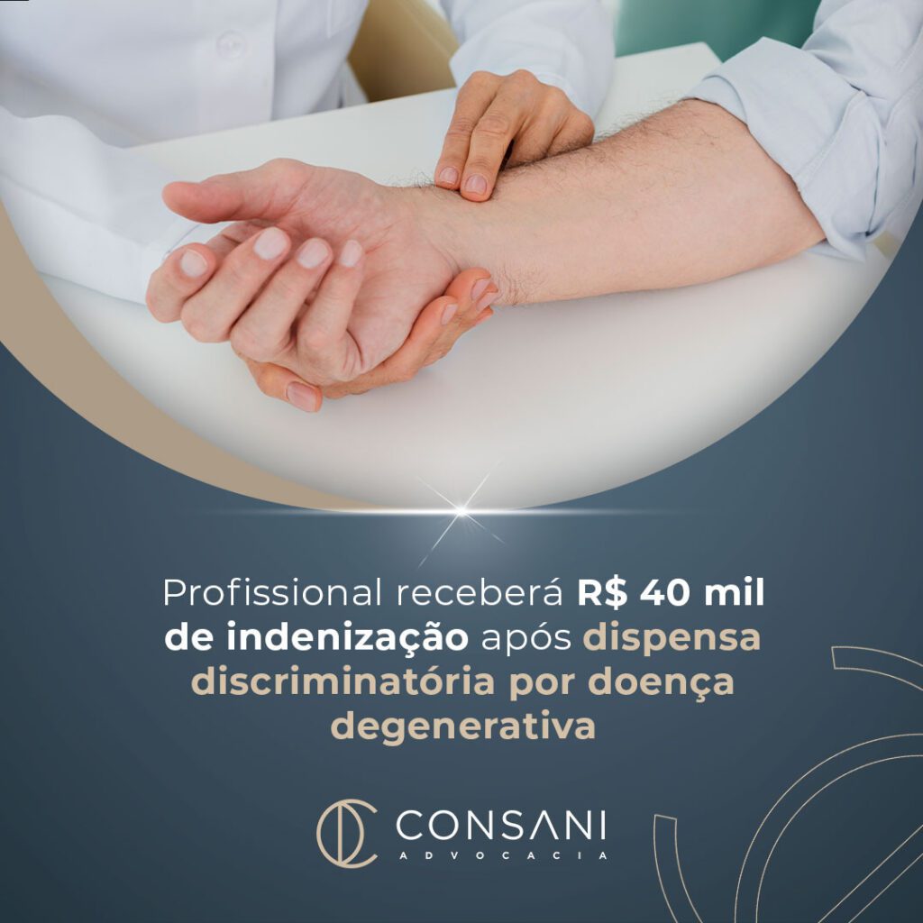 Gerente de empresa de cosméticos receberá R$ 40 mil de indenização após dispensa discriminatória por doença degenerativa